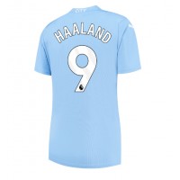 Manchester City Erling Haaland #9 Fußballbekleidung Heimtrikot Damen 2023-24 Kurzarm